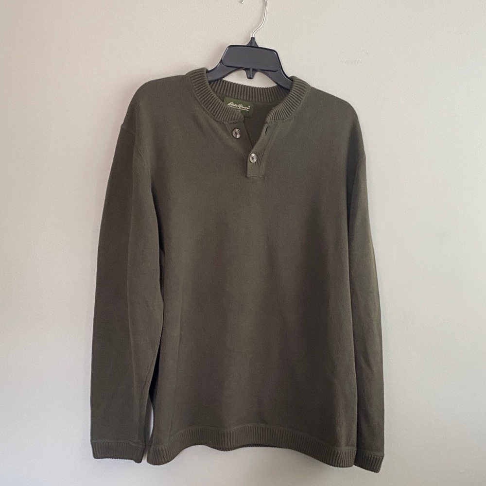 Eddie Bauer Forest Green Knit Sweater